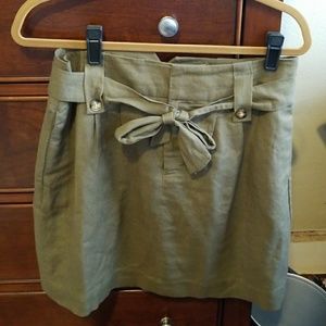 Banana Republic Army Green Skirt